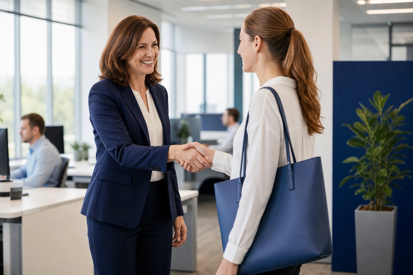 Begrüßung neuer Mitarbeitender am ersten Arbeitstag