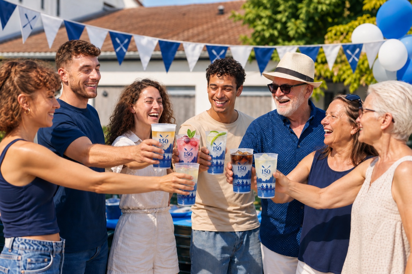 Mitglieder und Gäste feiern ein Vereinsjubiläum